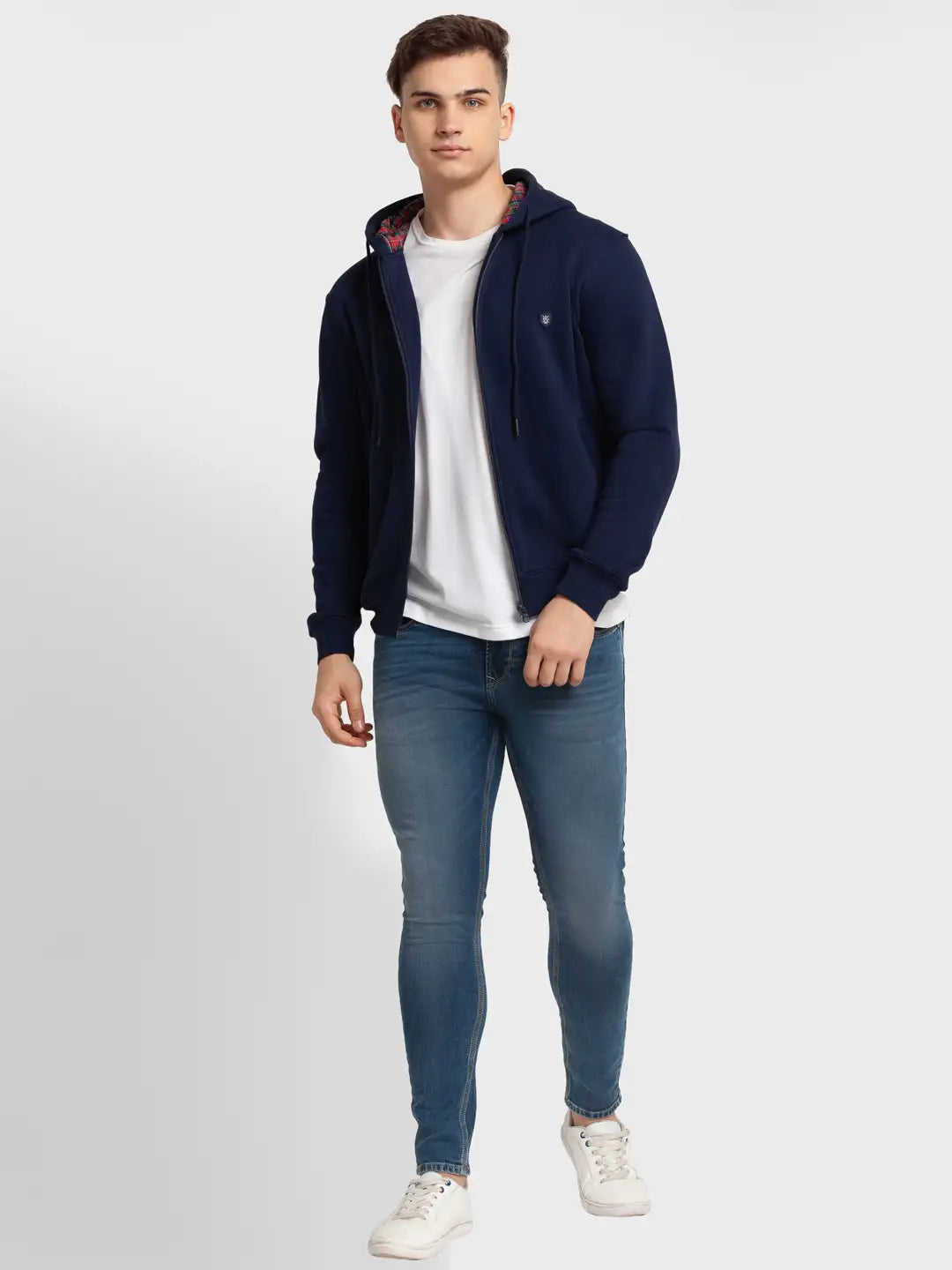 Men Tailored Fit Green Sweatshirt