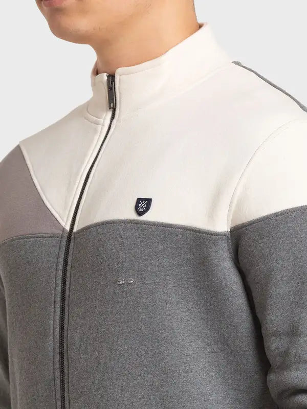 Men Tailored Fit Green Sweatshirt