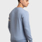 Men Tailored Fit Blue Sweatshirt
