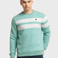 Men Tailored Fit White Sweatshirt