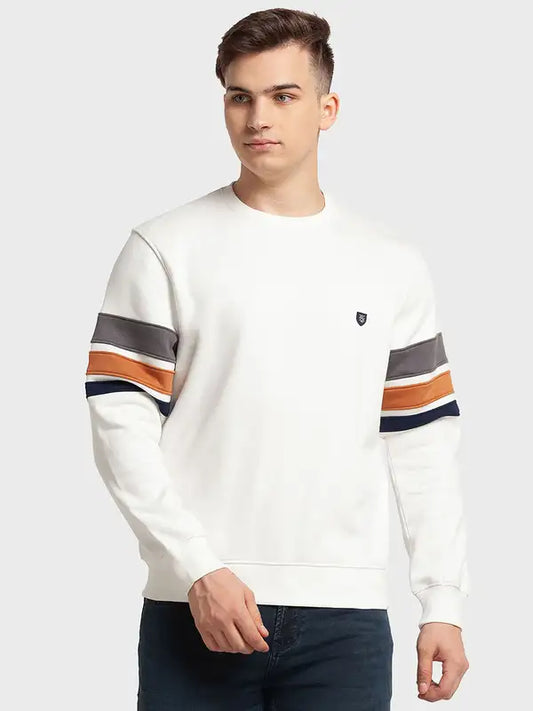 Men Tailored Fit Red Sweatshirt