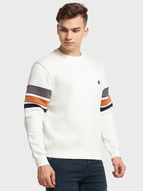 Men Tailored Fit Red Sweatshirt