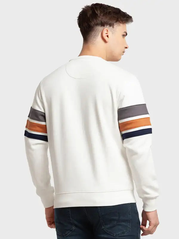 Men Tailored Fit Red Sweatshirt