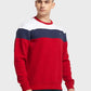 Men Tailored Fit Blue Sweatshirt