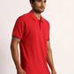 Men Tailored Fit Blue T-Shirt