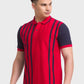 Men Tailored Fit Blue Polo