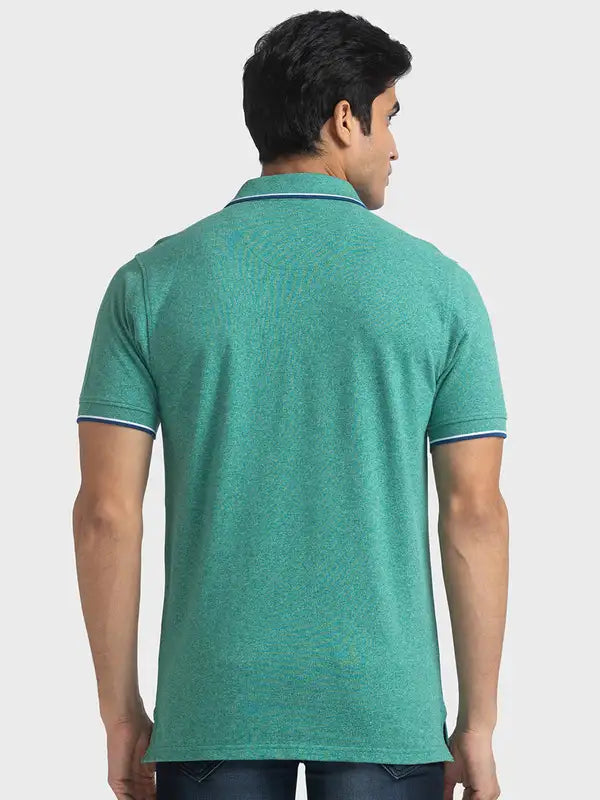 Men Tailored Fit Light Brown Polo