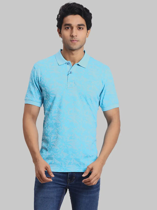 ColorPlus Regular Fit Printed Medium Red T-Shirt