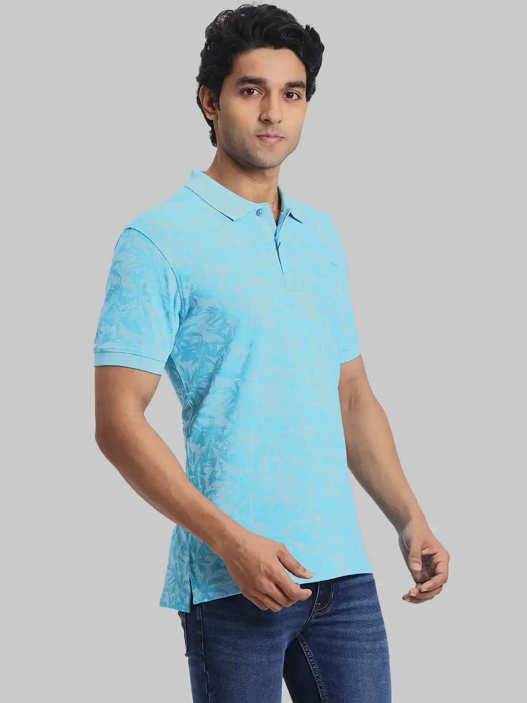 ColorPlus Regular Fit Printed Medium Red T-Shirt