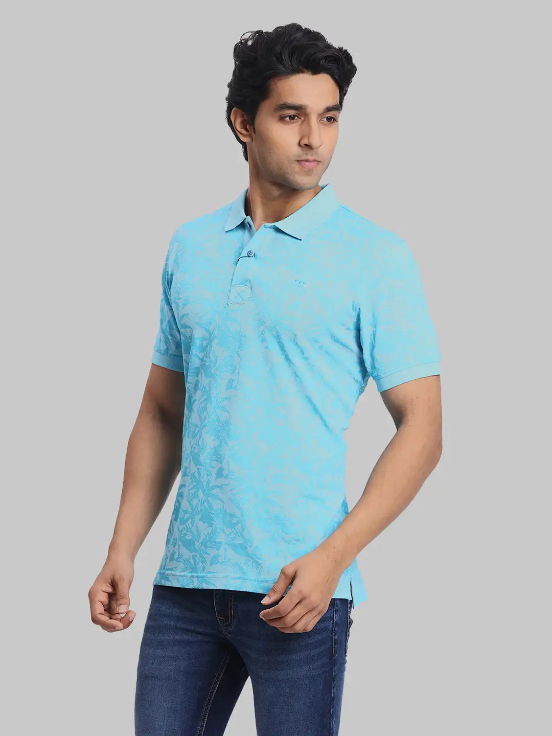 ColorPlus Regular Fit Printed Medium Red T-Shirt