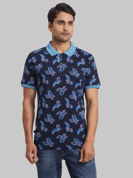 ColorPlus Regular Fit Ombre Medium Green T-Shirt