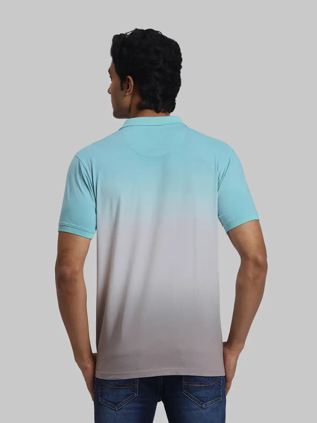 ColorPlus Regular Fit Ombre Medium Yellow T-Shirt