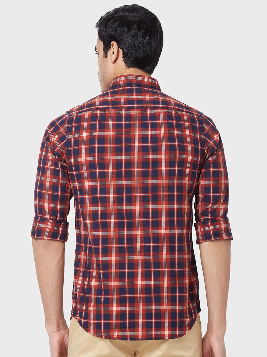 Men Contemporary Fit Yellow Shirt