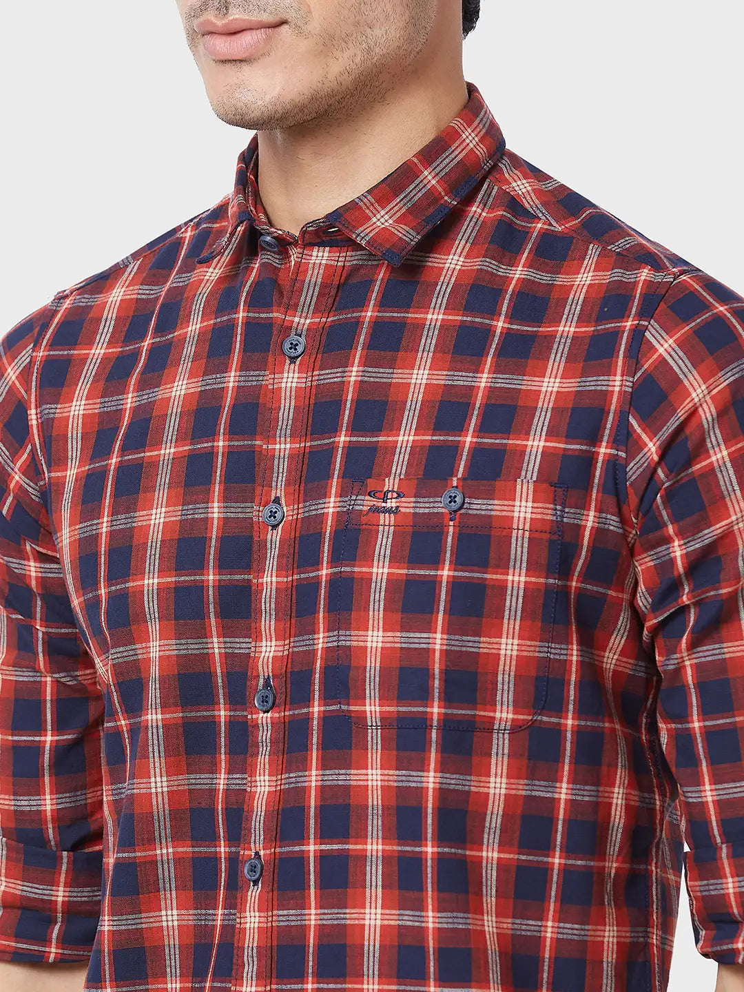 Men Contemporary Fit Yellow Shirt