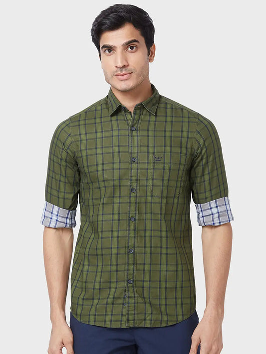 Men Contemporary Fit Red Shirt