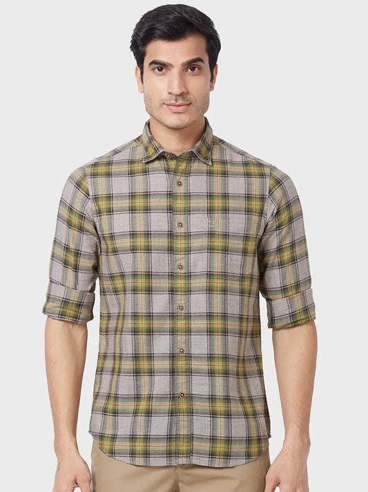 Men Contemporary Fit Blue Shirt