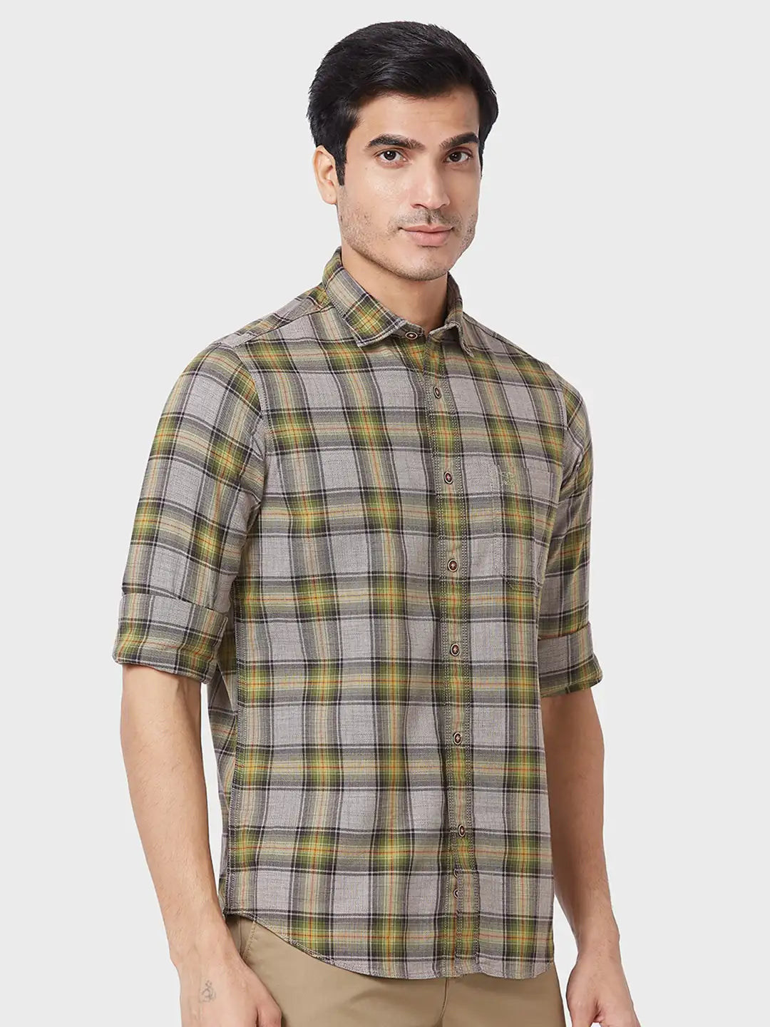 Men Contemporary Fit Blue Shirt