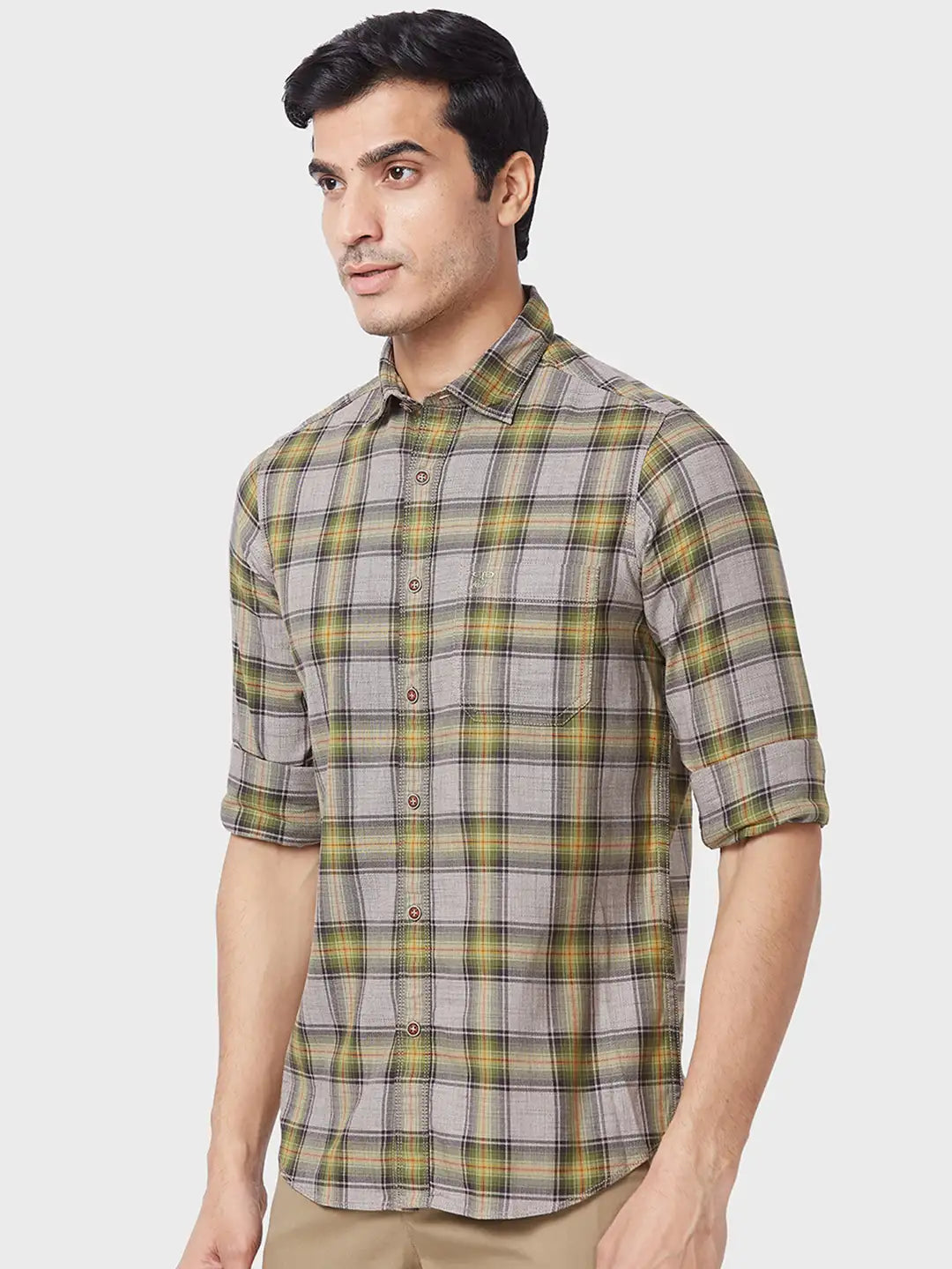 Men Contemporary Fit Blue Shirt