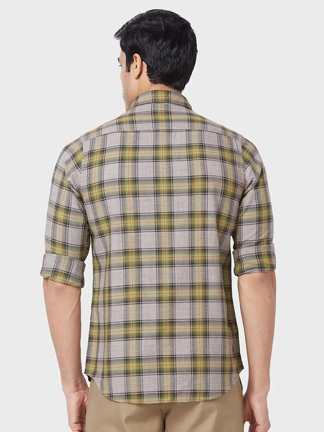 Men Contemporary Fit Blue Shirt