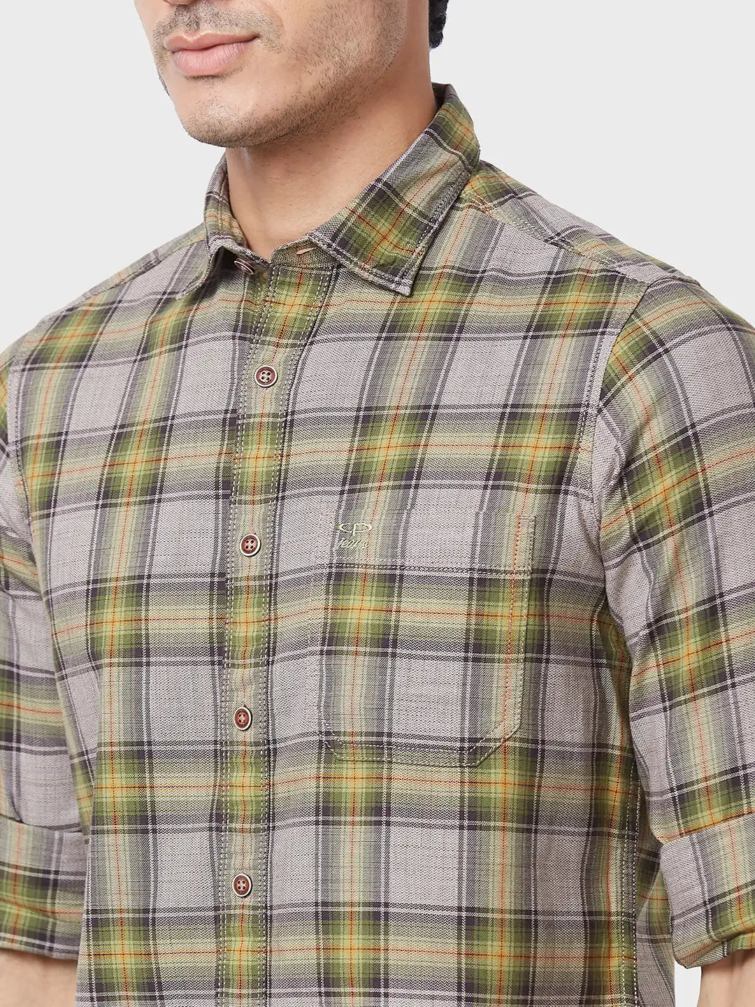 Men Contemporary Fit Blue Shirt