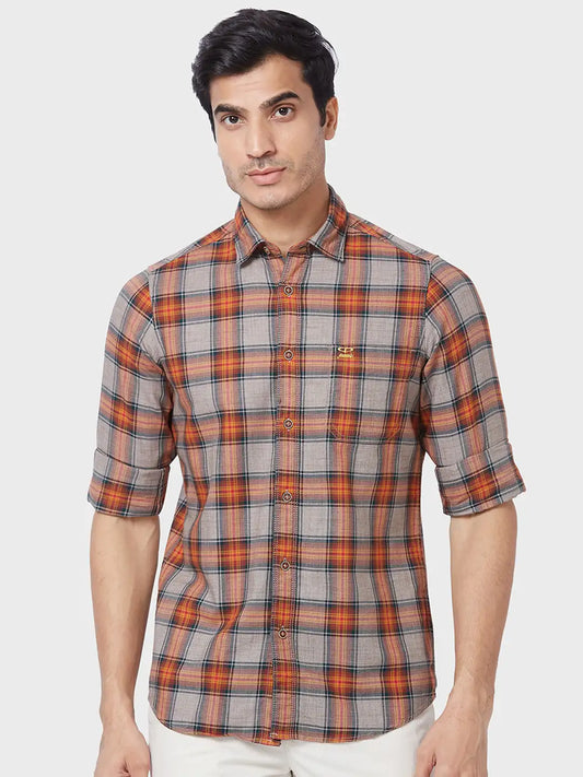 Men Contemporary Fit Blue Shirt