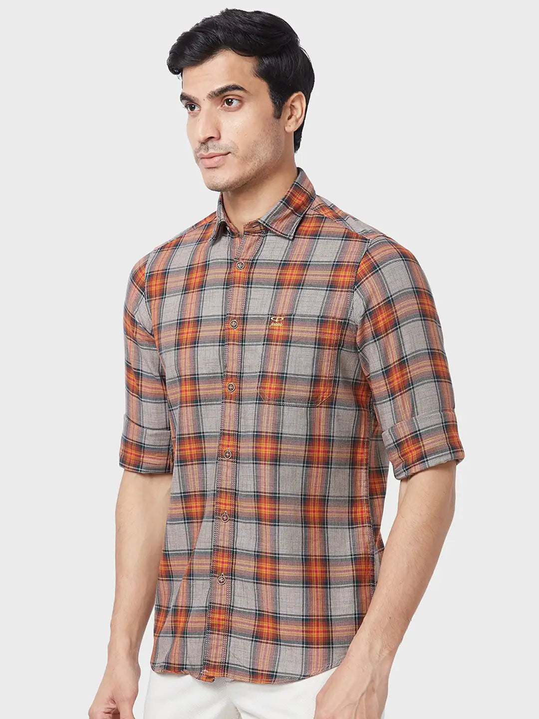 Men Contemporary Fit Blue Shirt