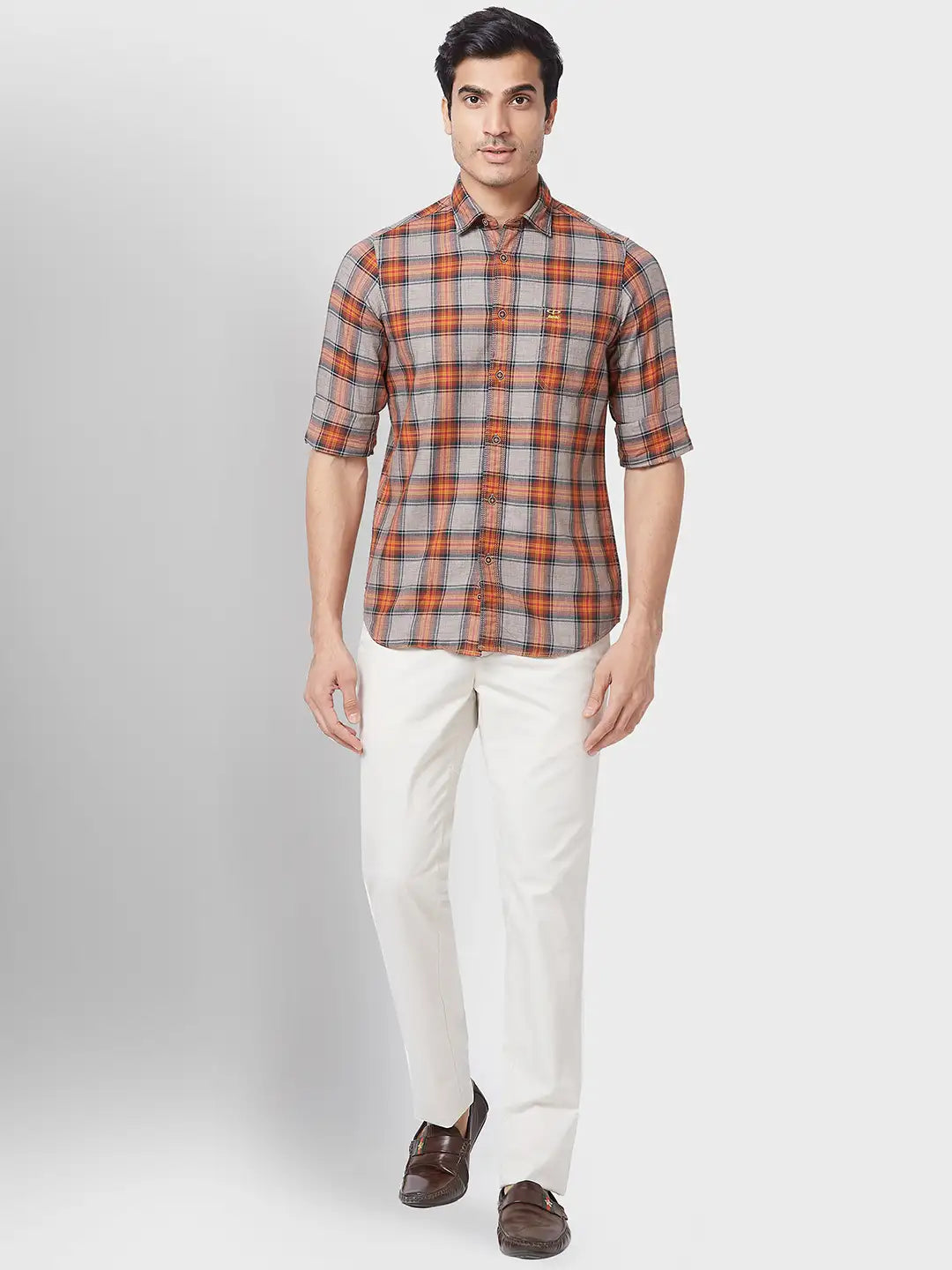 Men Contemporary Fit Blue Shirt