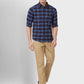 Men Contemporary Fit Blue Shirt