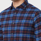 Men Contemporary Fit Blue Shirt