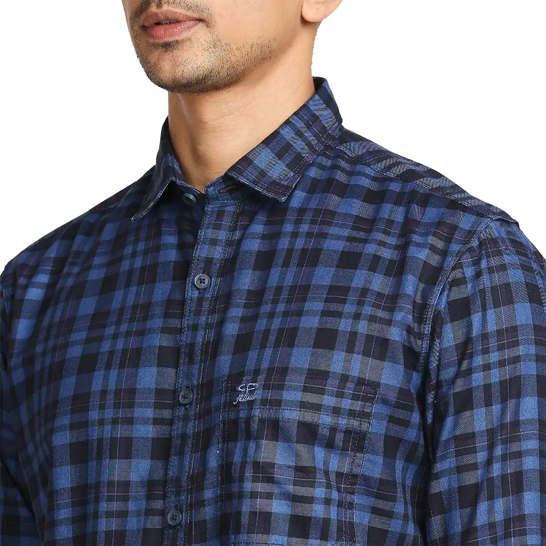 Men Tailored Fit Dark Red Shirt