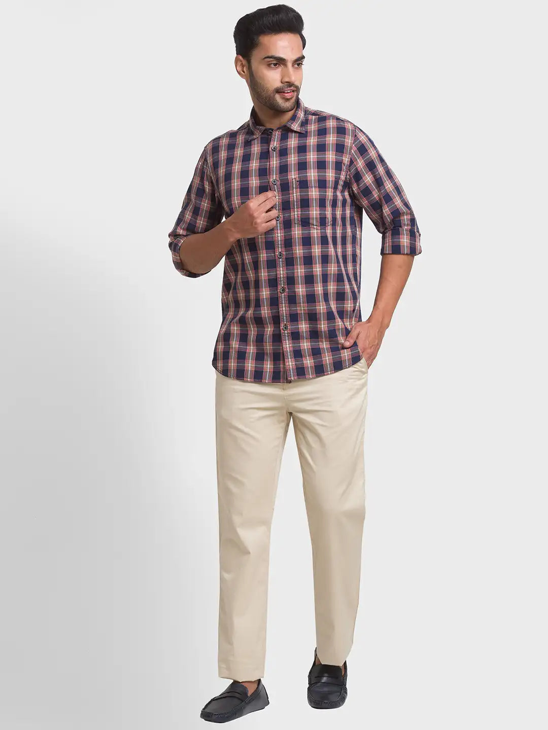 Men Tapered Fit Medium Blue Jeans