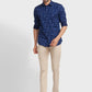 Men Tailored Fit Blue Shirt