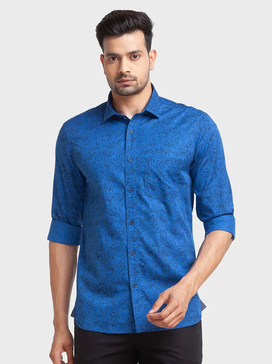 Men Tailored Fit Green Shirt