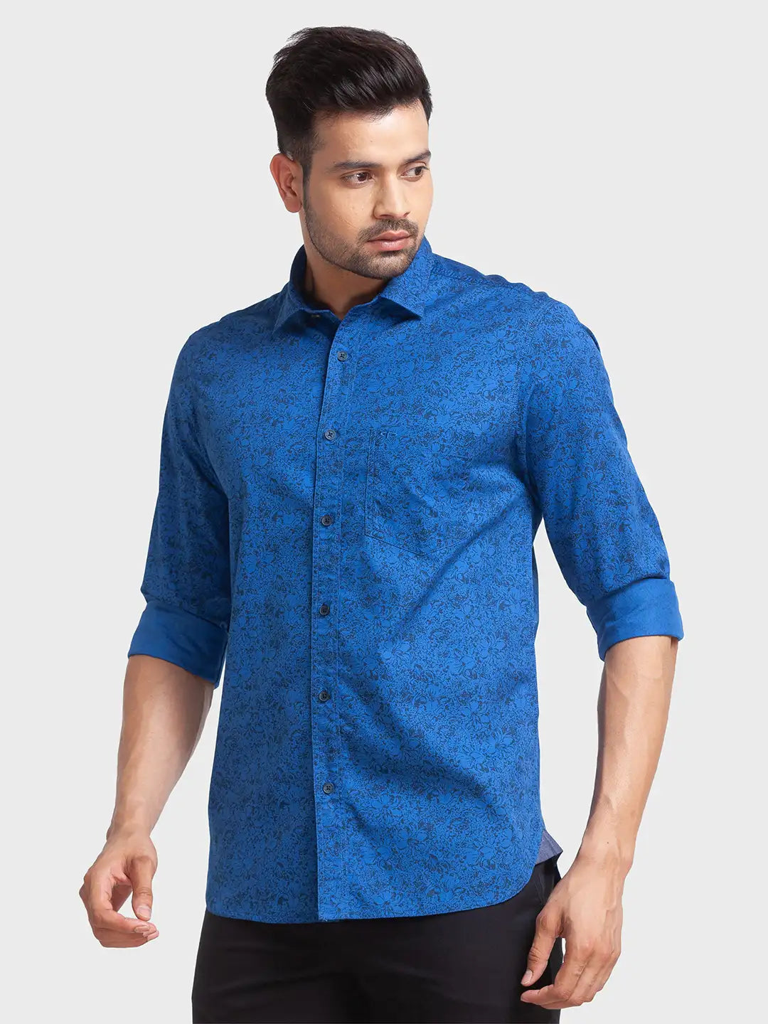 Men Tailored Fit Green Shirt