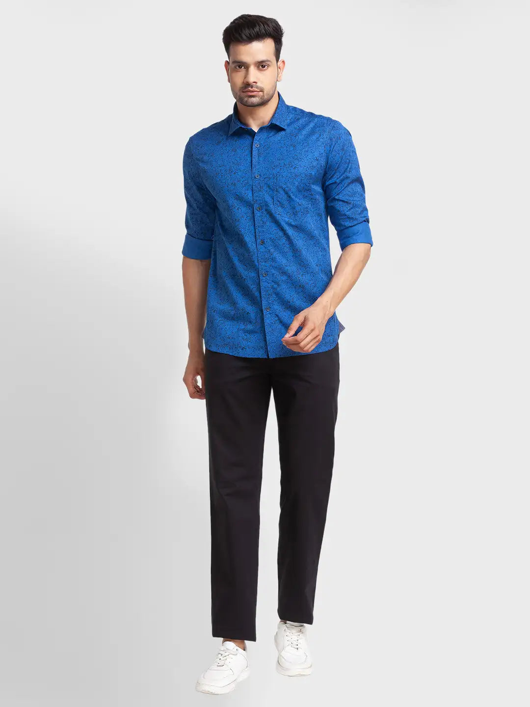 Men Tailored Fit Green Shirt