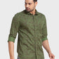 Men Tailored Fit Green Shirt