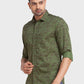 Men Tailored Fit Green Shirt