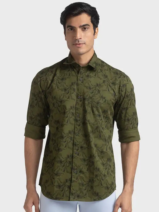 Men Tailored Fit Blue Shirt