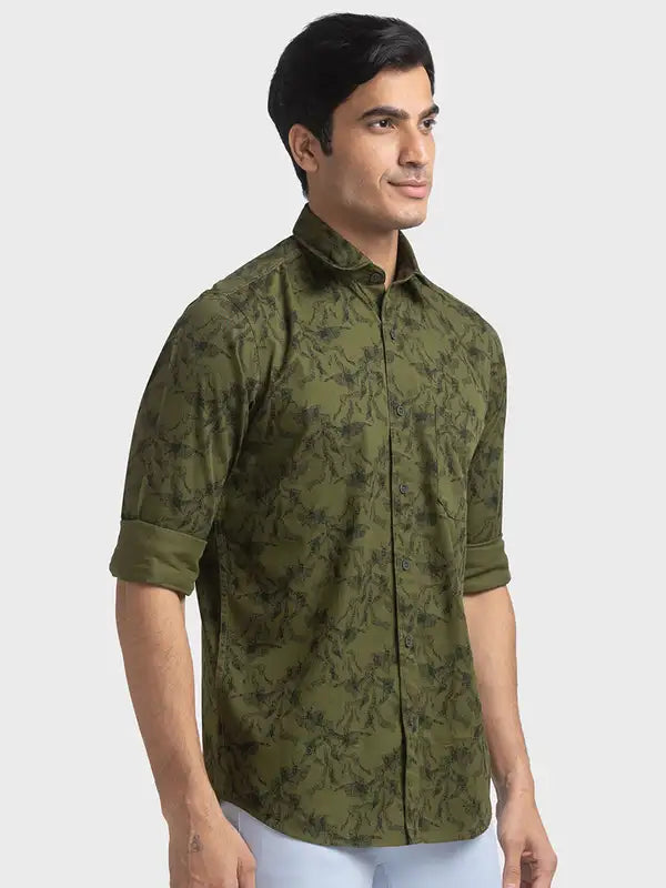 Men Tailored Fit Blue Shirt