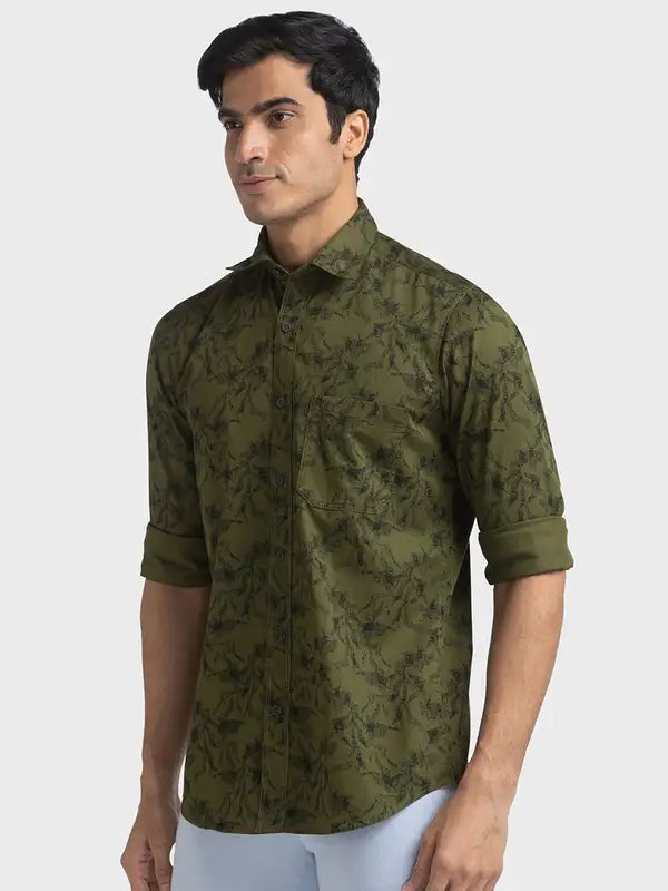 Men Tailored Fit Blue Shirt