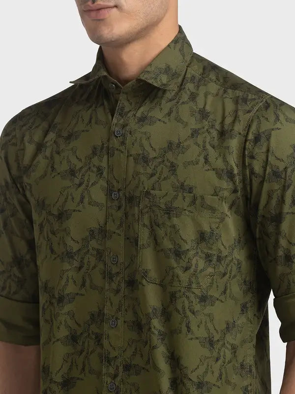Men Tailored Fit Blue Shirt
