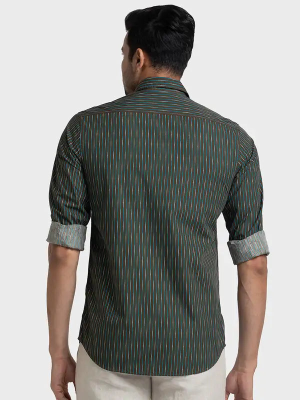 Men Tailored Fit Blue Shirt