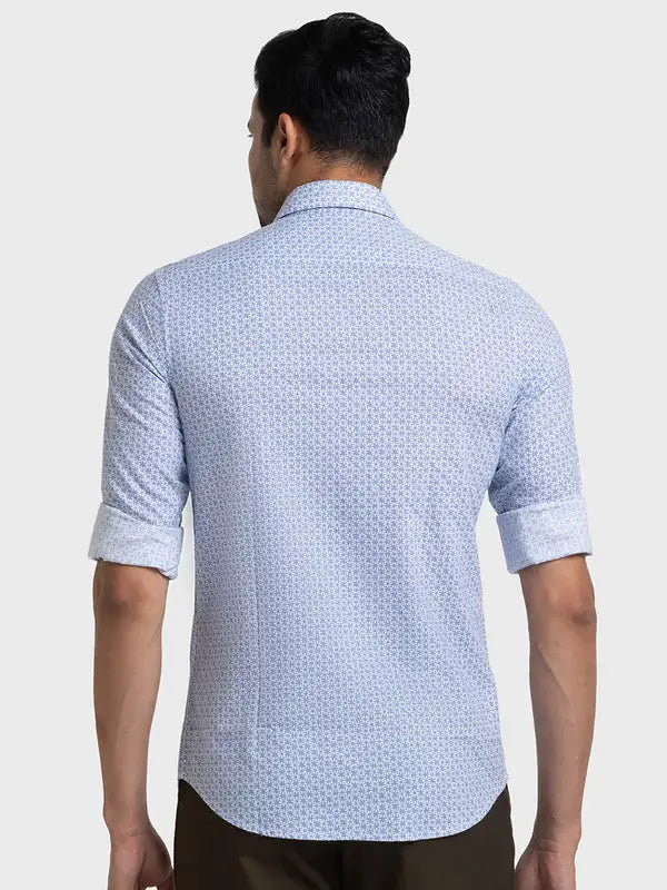 Men Tailored Fit Yellow Shirt