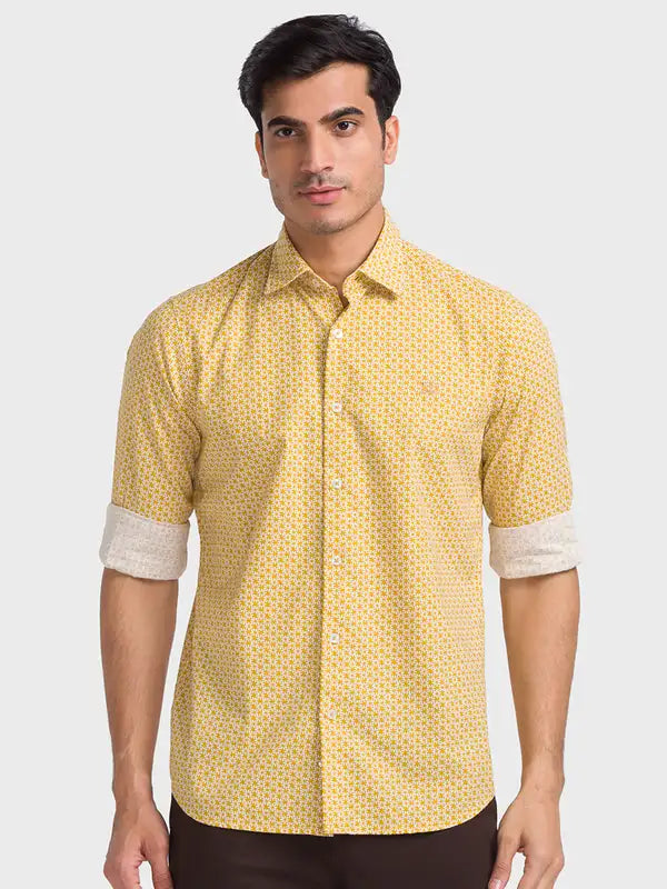 Men Tailored Fit Green Shirt