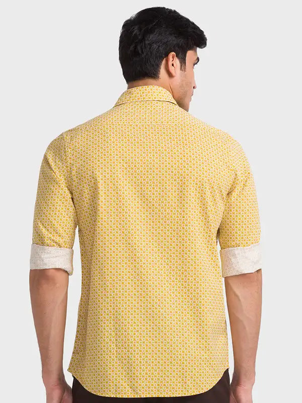 Men Tailored Fit Green Shirt