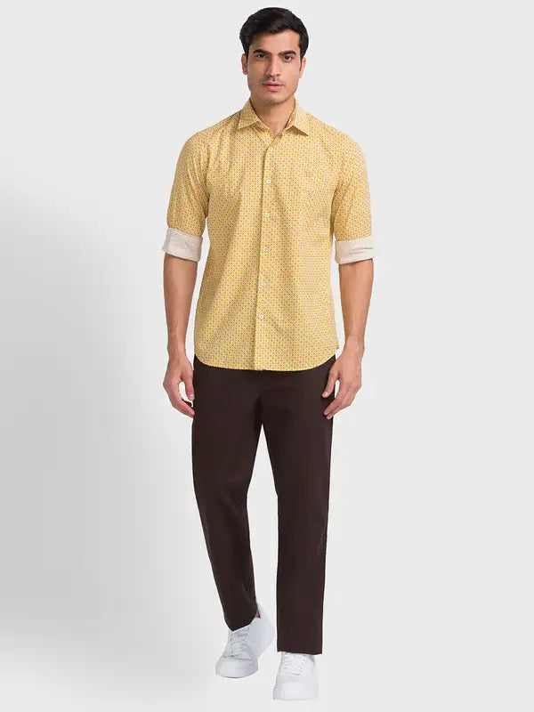 Men Tailored Fit Green Shirt