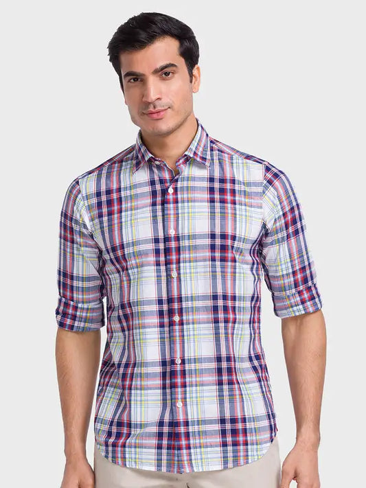 Men Tailored Fit Pink Shirt