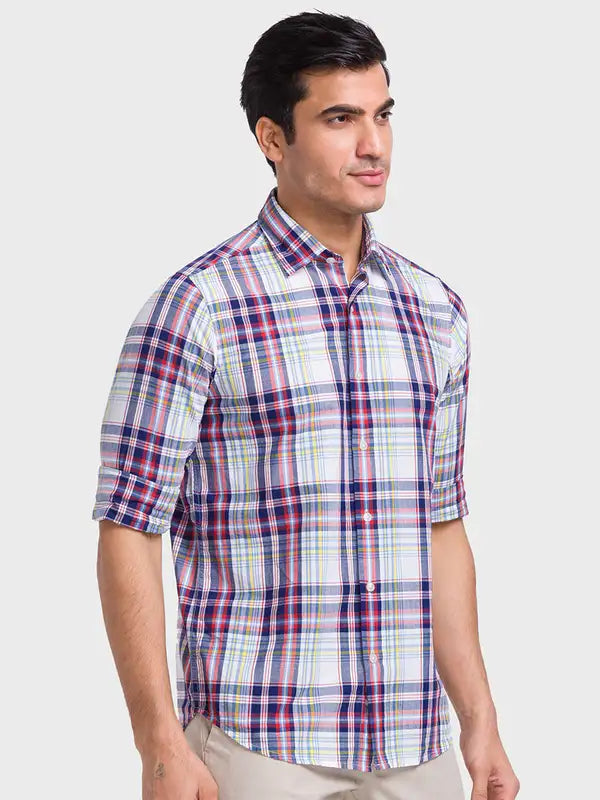 Men Tailored Fit Pink Shirt