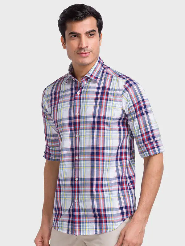 Men Tailored Fit Pink Shirt
