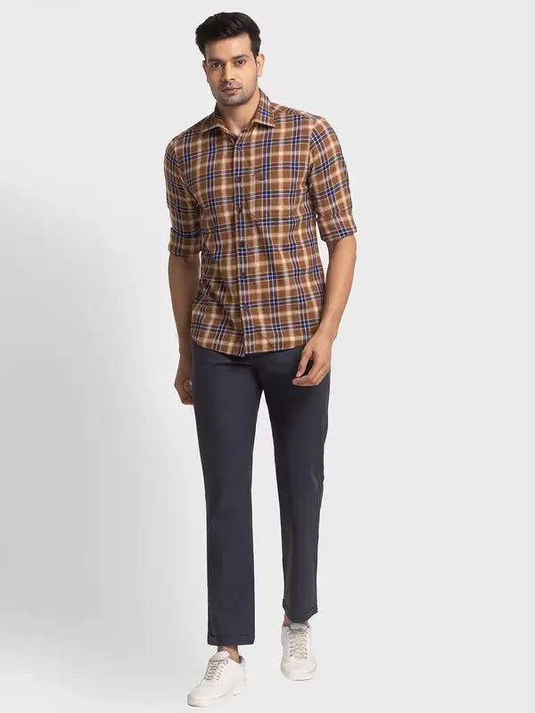 Men Tailored Fit Green Shirt